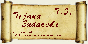 Tijana Sudarski vizit kartica